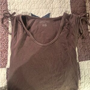 American Eagle Outfitters Brown Women's Top